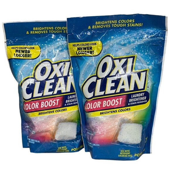 OxiClean 26 Count Color Boost Laundry Brightener & Stain Remover Power Paks- 2PK - Picture 1 of 4